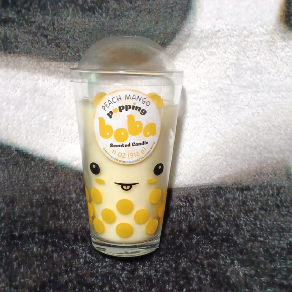 Peach Mango Popping Boba Scented Candle